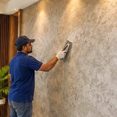Texture & Designer Walls service photo showing work by a painter