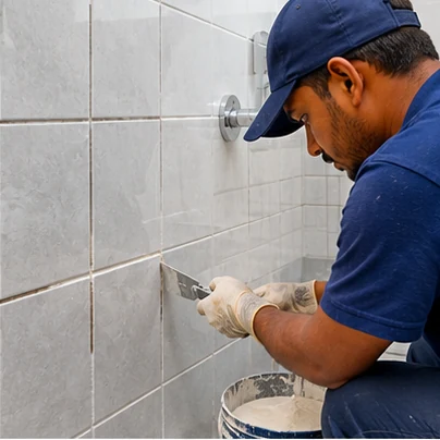 Tile Grouting & Re-Grouting service photo showing the work